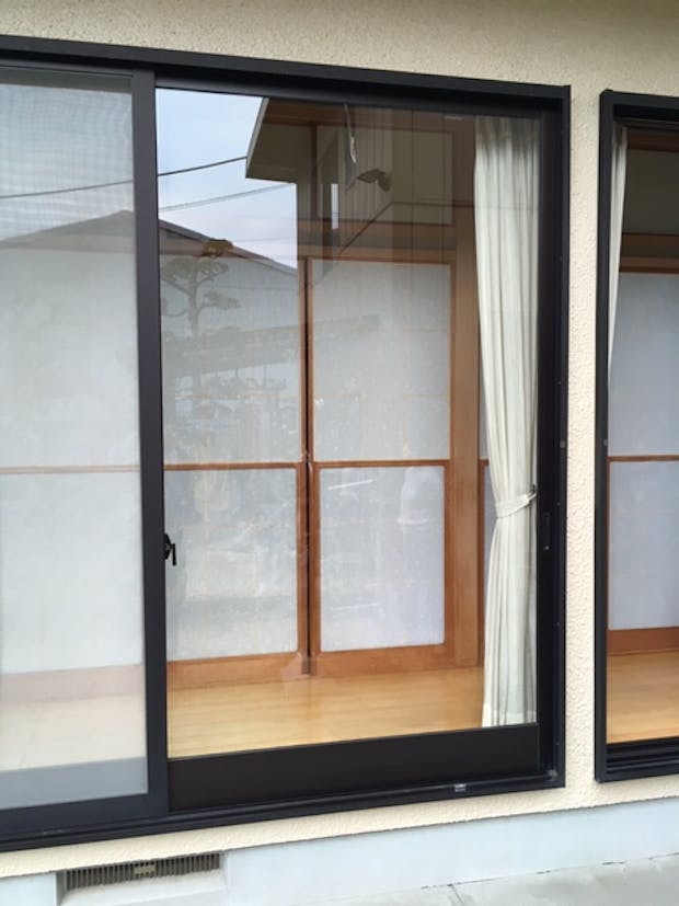 山崎様 窓のガラス交換