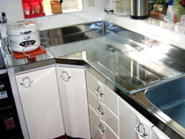 G社 M様 キッチンシンク天板ガラス