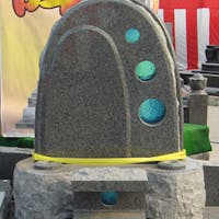 K社 様  墓石とガラスのコラボ