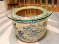 Y.K 様 火鉢のガラストップ