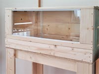 U 様 ケージ前面ガラス