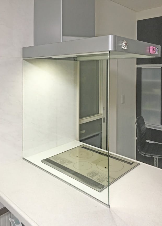 O様 キッチンコンロ前油はねガード