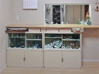 O様 ラックのガラス引き戸割れ替え