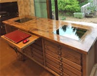 ハンドメイド家具・雑貨専門店M W様<br>ディスプレイキャビネットの天板