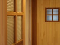 E様 木製ドア(引き戸)のガラス